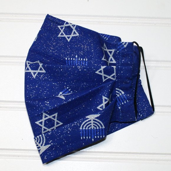 Hand Crafted Other - HAND CRAFTED Kids Hanukkah Star Face Mask Pocket